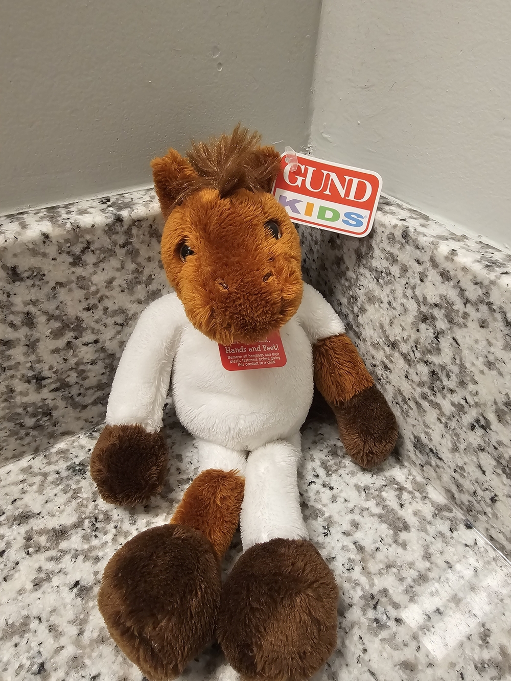 Gund Kids Magnatudes Brown White Horse